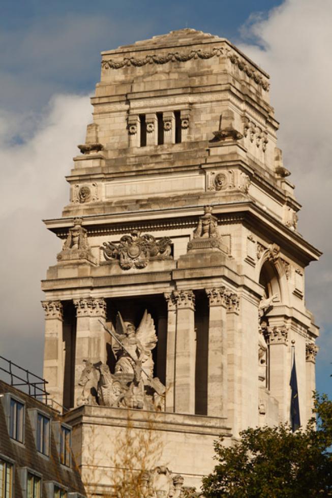 Un edificio de corte clásico